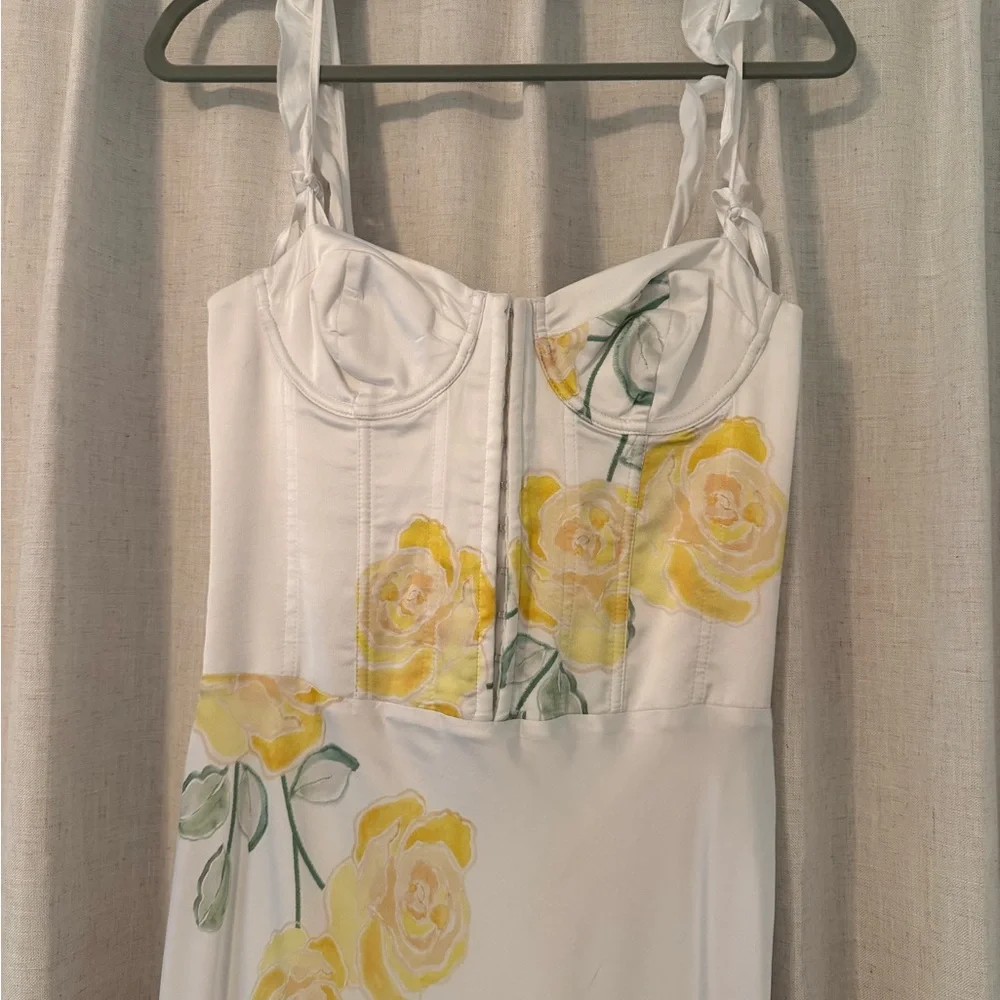 For Love and Lemons Millie Maxi Dress Size M - Picture 4 of 6